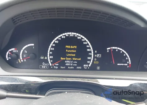 2012 Mercedes-Benz S 63 Amg z USA, uszkodzony, nr VIN WDDNG7EB6CA465228